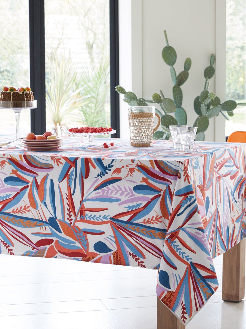 Nappe coton enduite CHILI Ovale Multicolore - Kiabi