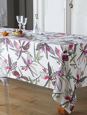 Nappe coton enduite PARADIS Rectangulaire