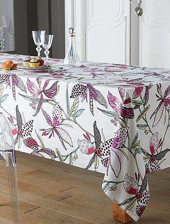 Nappe coton enduite PARADIS Rond