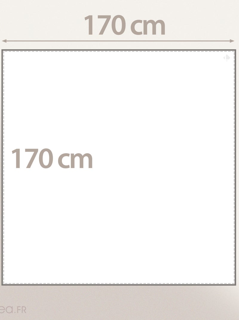 Nappe coton EVA Carré Ecru - Kiabi