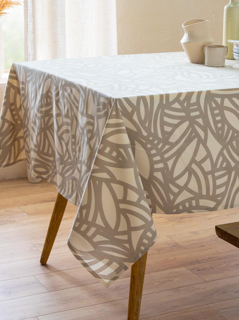 Nappe coton EVA Ovale Ecru - Kiabi