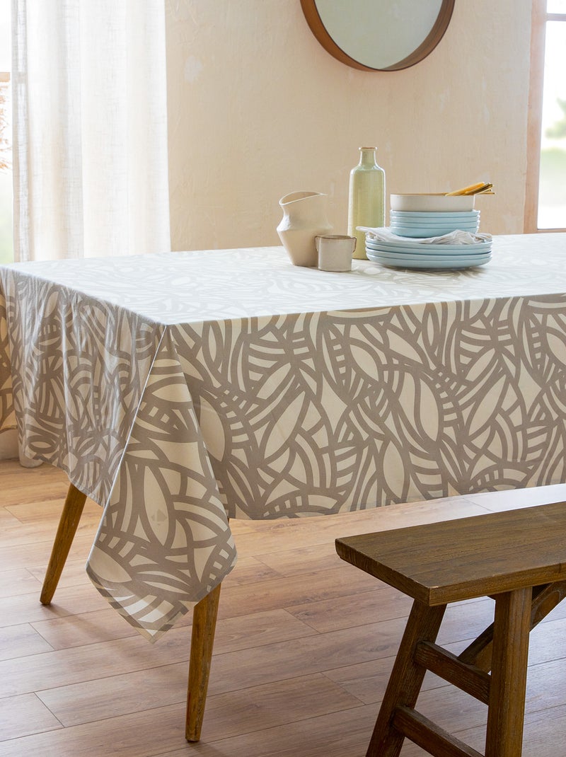 Nappe coton EVA Rectangulaire Ecru - Kiabi