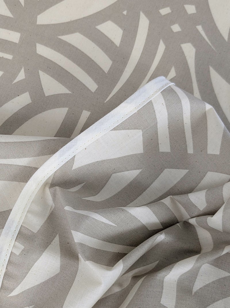 Nappe coton EVA Rond Ecru - Kiabi