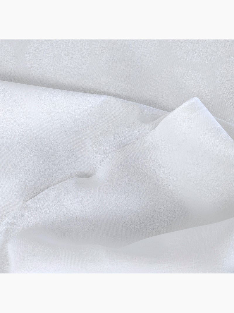 Nappe coton hélios ovale Blanc - Kiabi