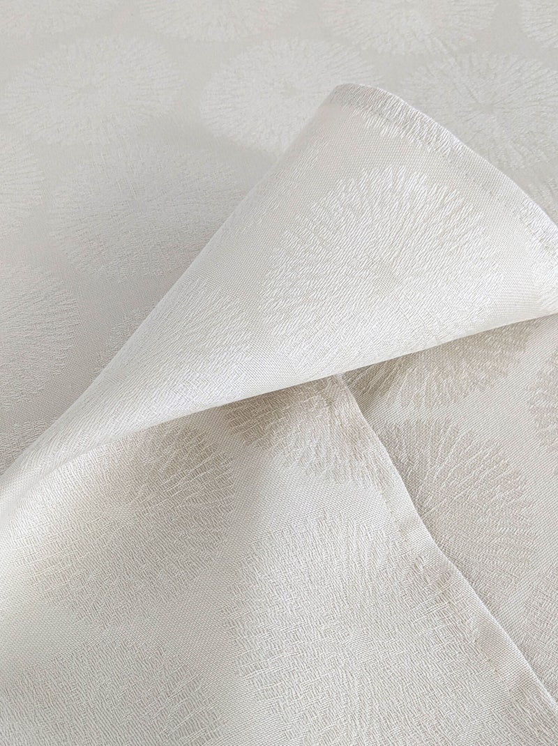 Nappe coton HÉLIOS Ovale Ecru - Kiabi
