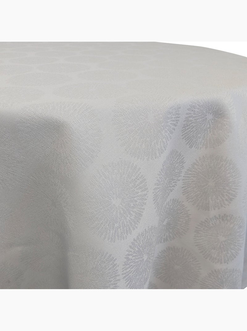 Nappe coton HÉLIOS Ovale Gris perle - Kiabi
