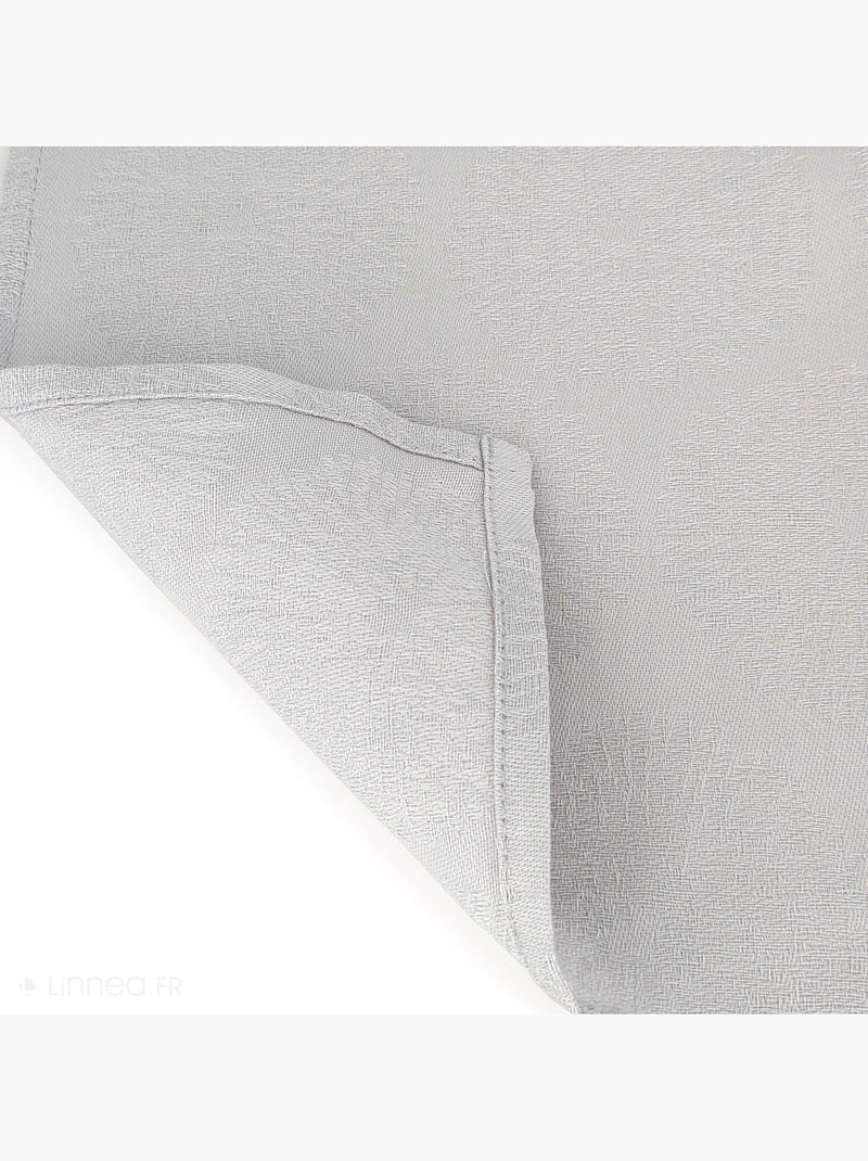 Nappe coton HÉLIOS Rectangulaire Gris perle - Kiabi