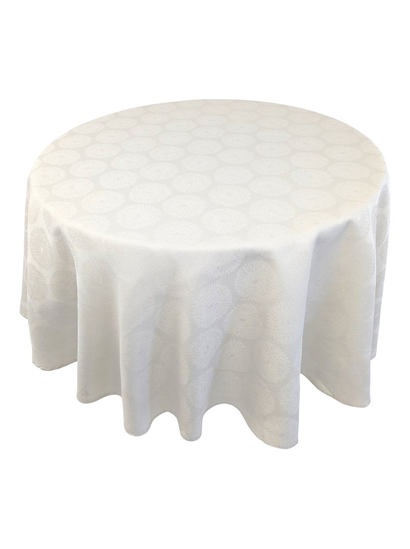Nappe coton HÉLIOS Rond Ecru - Kiabi