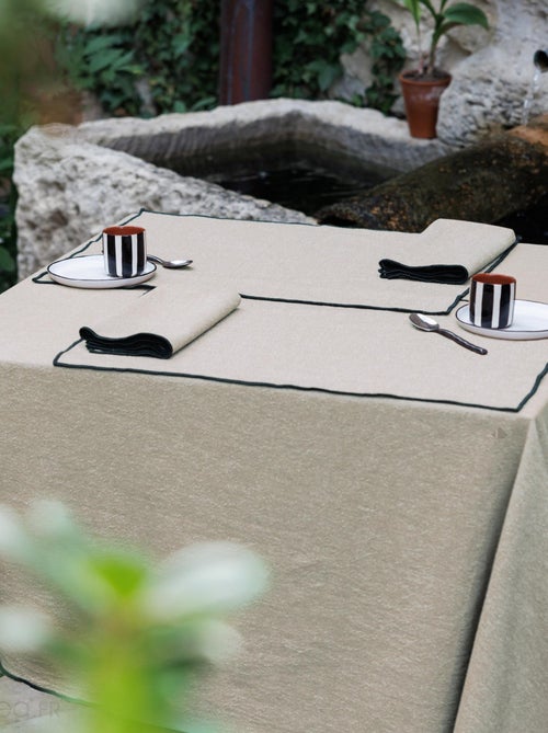 Nappe coton HONO finition point bourdon - Kiabi