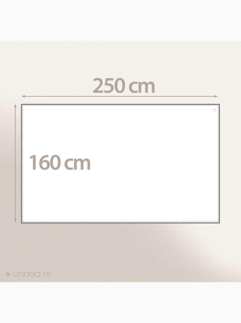 Nappe coton HONO finition point bourdon Blanc cassé - Kiabi