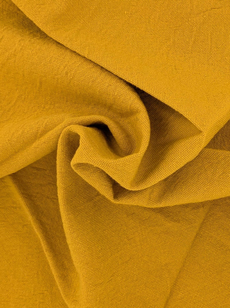 Nappe coton HONO finition point bourdon Jaune or - Kiabi