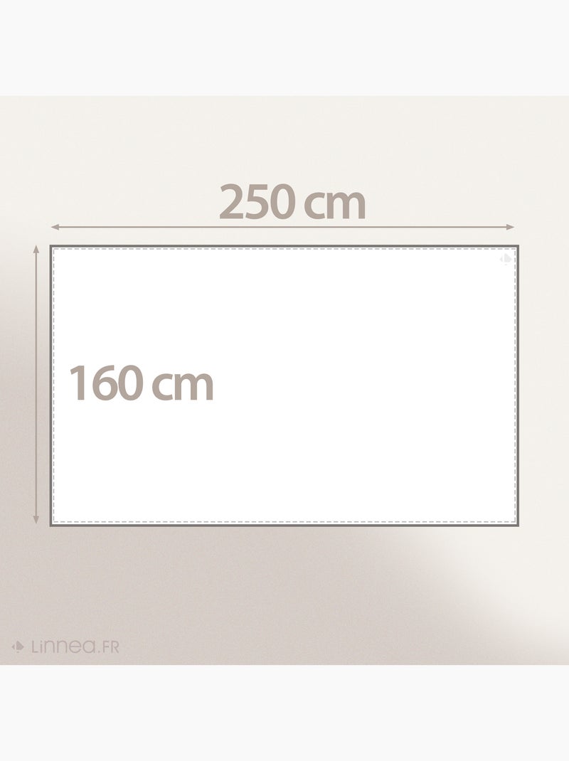 Nappe coton HONO finition point bourdon Marron cappuccino - Kiabi