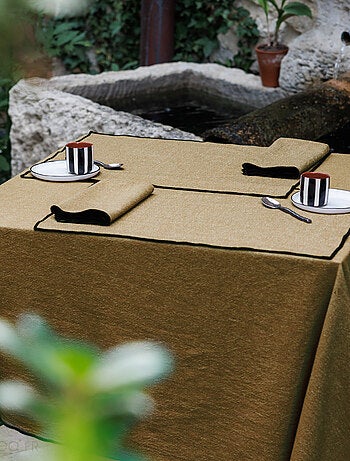 Nappe coton HONO finition point bourdon