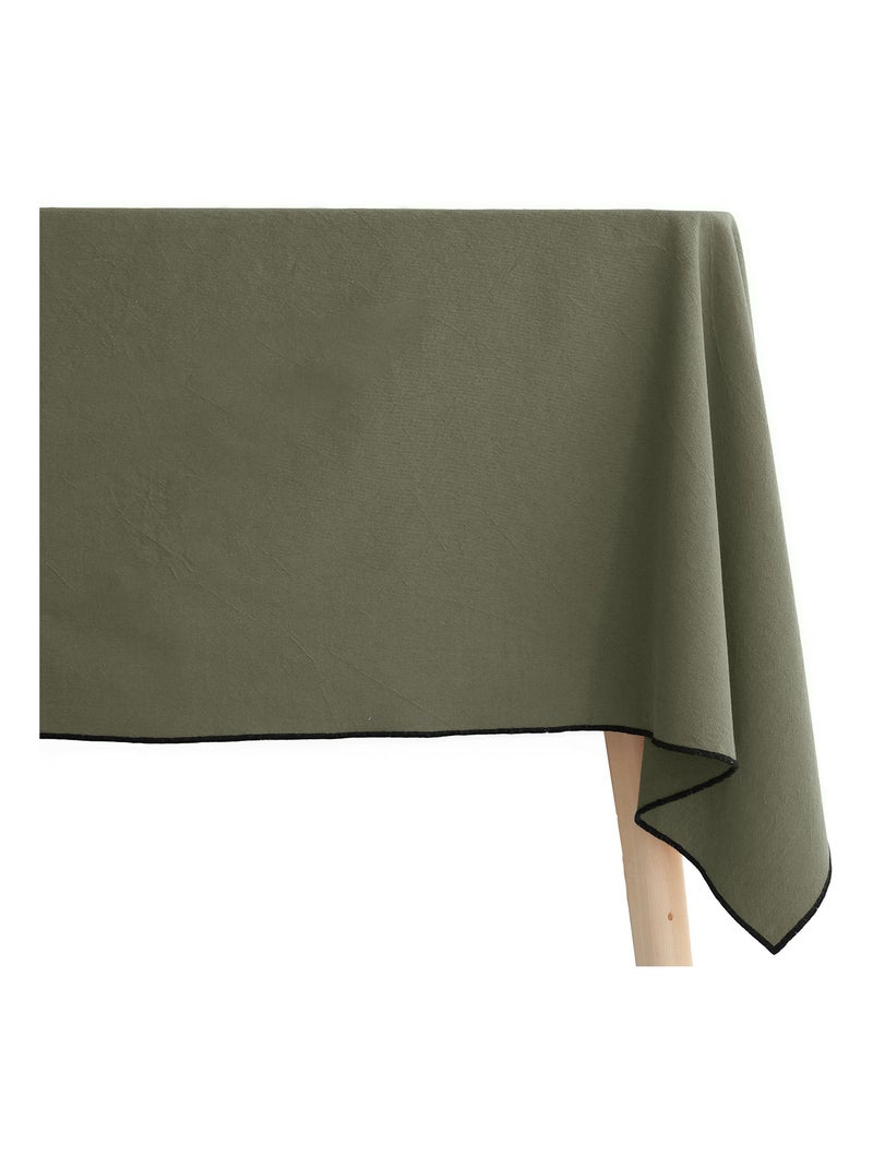 Nappe coton HONO finition point bourdon Vert bouteille - Kiabi