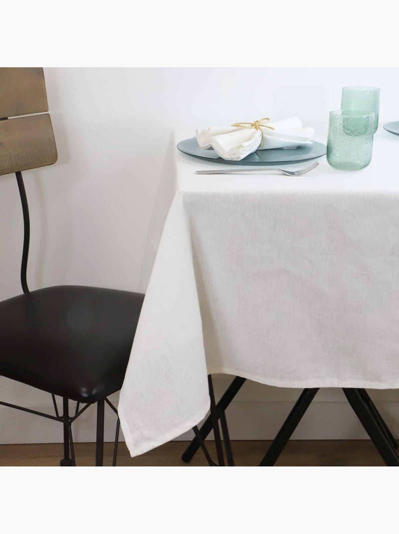 Nappe coton lin METIS Blanc - Kiabi