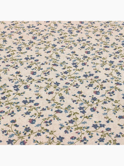 Nappe coton lin naturel FLORALIE - Kiabi