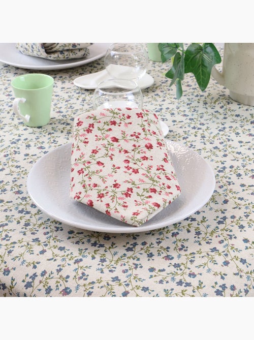 Nappe coton lin naturel FLORALIE - Kiabi