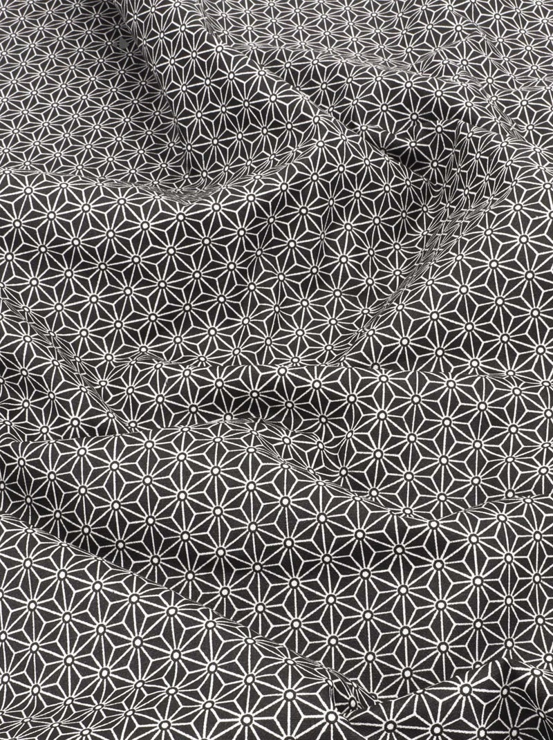 Nappe coton SAKI enduit téflon Rectangulaire Noir Blanc - Kiabi