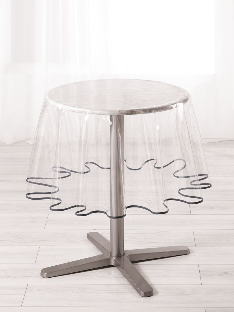 Nappe ronde transparente 180 cm Cristal - Nappe - Linge de table - Linge de  maison