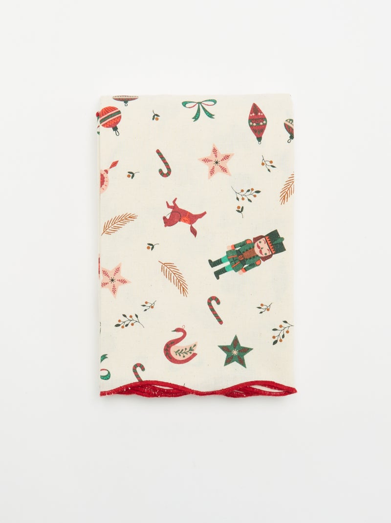 Nappe de Noël - KIABI Home Ecru - Kiabi