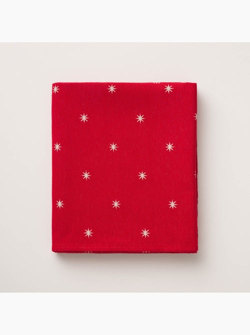 Nappe de noël avec fil lurex et étoiles brodées en relief - gamusi. - Kiabi Nappe de noël avec fil lurex et étoiles brodées en relief - gamusi. - Kiabi