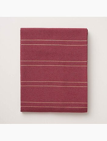 Nappe de noël avec rayures en fil lurex en relief - gamusi.