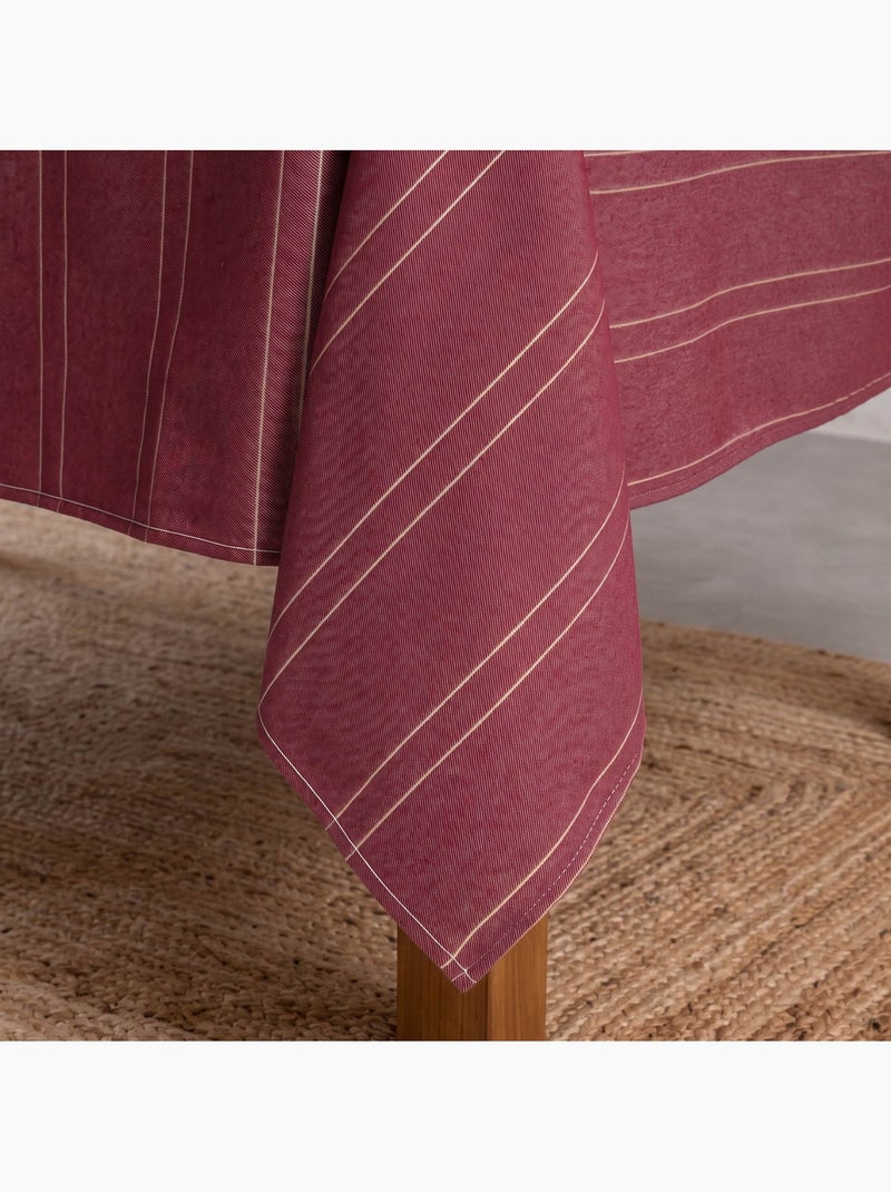 Nappe de noël avec rayures en fil lurex en relief - gamusi. Grenade - Kiabi