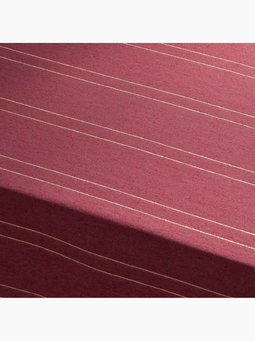 Nappe de noël avec rayures en fil lurex en relief - gamusi. - Kiabi