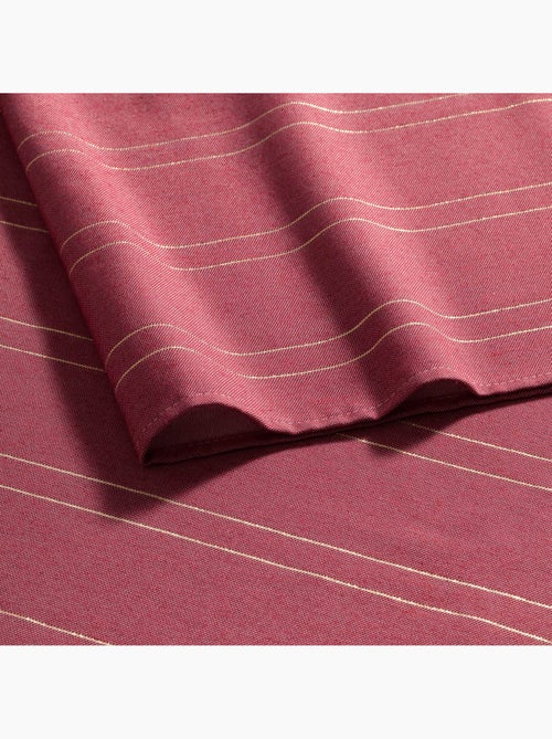 Nappe de noël avec rayures en fil lurex en relief - gamusi. - Kiabi