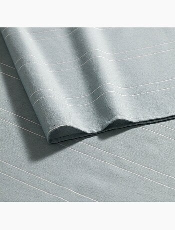 Nappe de noël avec rayures en fil lurex en relief - gamusi.