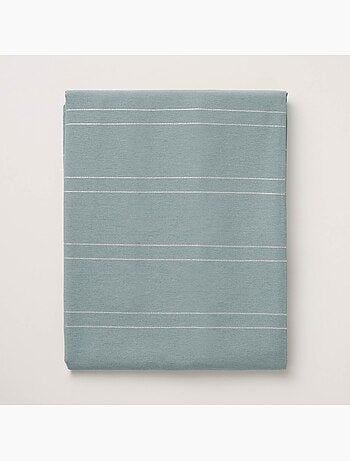Nappe de noël avec rayures en fil lurex en relief - gamusi.