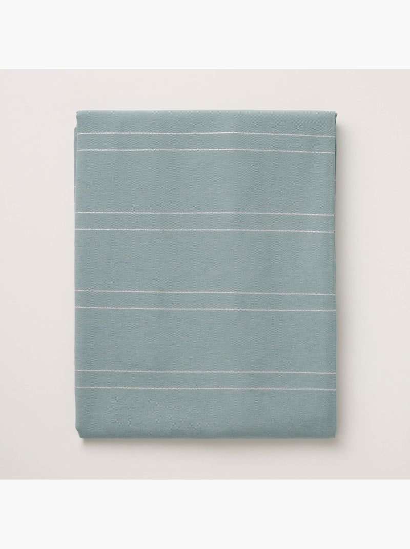 Nappe de noël avec rayures en fil lurex en relief - gamusi. Vert d'eau - Kiabi