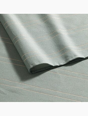 Nappe de noël avec rayures en fil lurex en relief - gamusi.