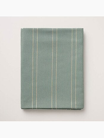 Nappe de noël avec rayures en fil lurex en relief - gamusi.