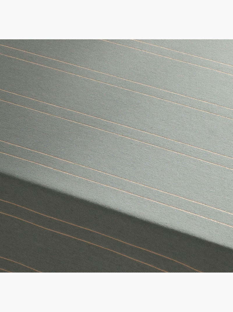 Nappe de noël avec rayures en fil lurex en relief - gamusi. Vert - Kiabi