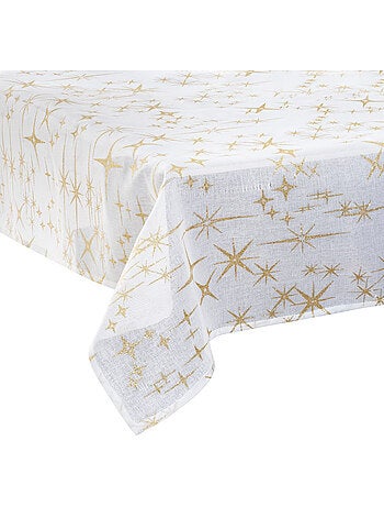 Nappe de Noël "Colorama de Noël" motif étoiles 140x240cm