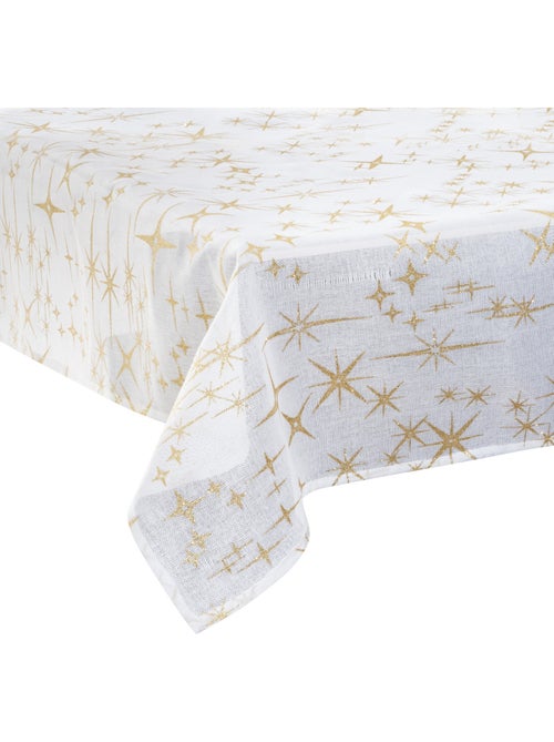 Nappe de Noël "Colorama de Noël" motif étoiles 140x240cm - Kiabi