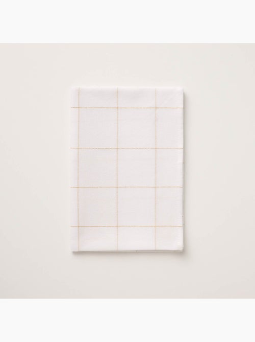 Nappe de noël en coton à carreaux avec fil lurex en relief - gamusi. - Kiabi