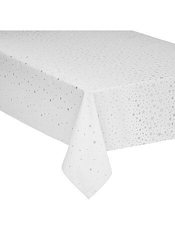Nappe de Noël en coton à motifs étoiles