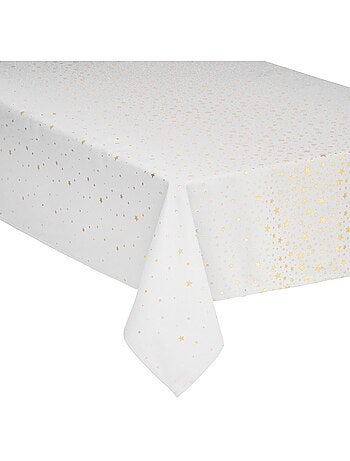 Nappe de Noël en coton à motifs étoiles