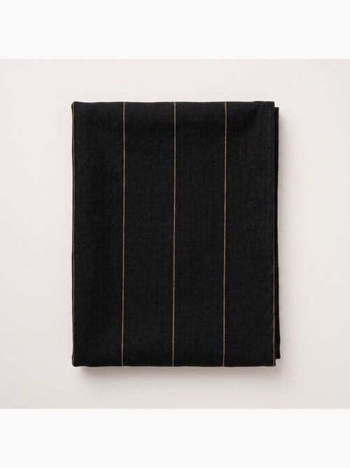 Nappe de noël en coton à rayures avec fil lurex en relief - gamusi. - Kiabi