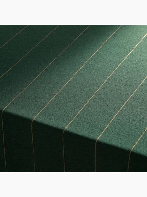 Nappe de noël en coton à rayures avec fil lurex en relief - gamusi. - Kiabi Nappe de noël en coton à rayures avec fil lurex en relief - gamusi. - Kiabi