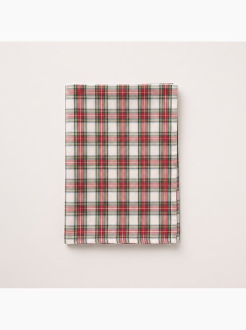 Nappe de noël en coton, fil doré en relief, carreaux tartan - gamusi - Kiabi Nappe de noël en coton, fil doré en relief, carreaux tartan - gamusi - Kiabi