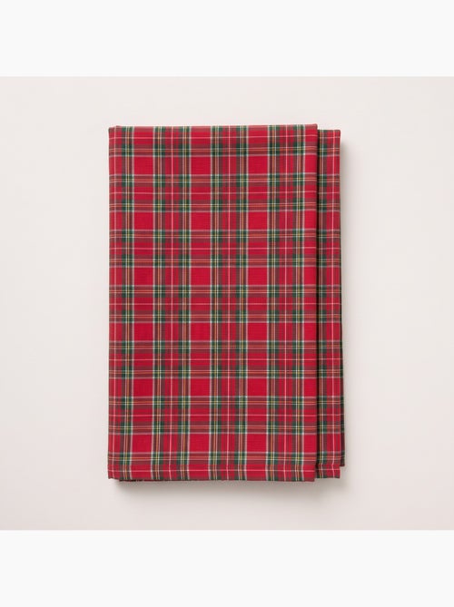 Nappe de noël en coton, fil doré en relief, carreaux tartan - gamusi - Kiabi Nappe de noël en coton, fil doré en relief, carreaux tartan - gamusi - Kiabi