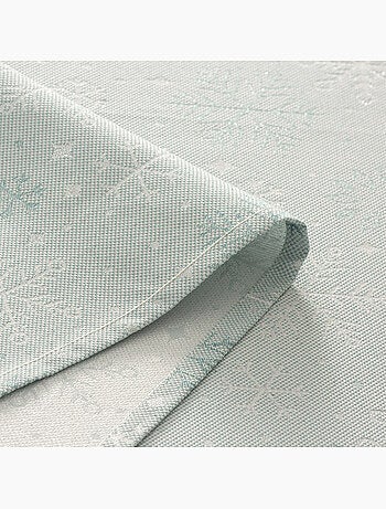 Nappe de noël en coton, flocons de neige dorés en relief - gamusi