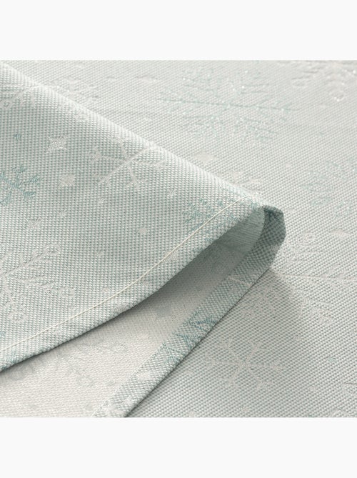Nappe de noël en coton, flocons de neige dorés en relief - gamusi - Kiabi