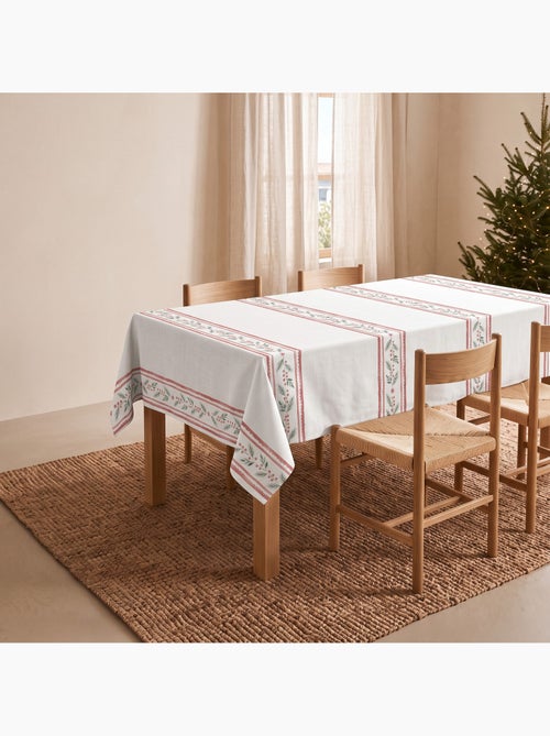 Nappe de noël imperméable avec bordure de houx - gamusi. - Kiabi