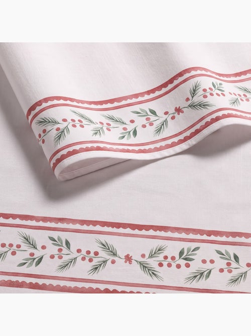 Nappe de noël imperméable avec bordure de houx - gamusi. - Kiabi