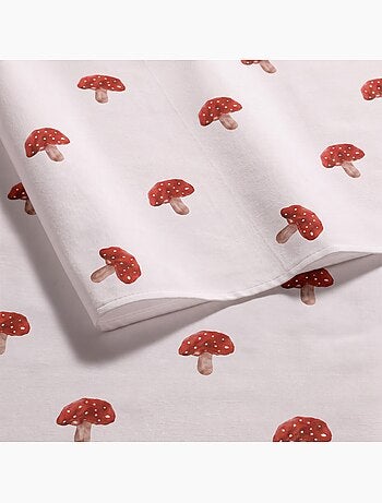 Nappe de noël imperméable avec imprimé champignons - gamusi.