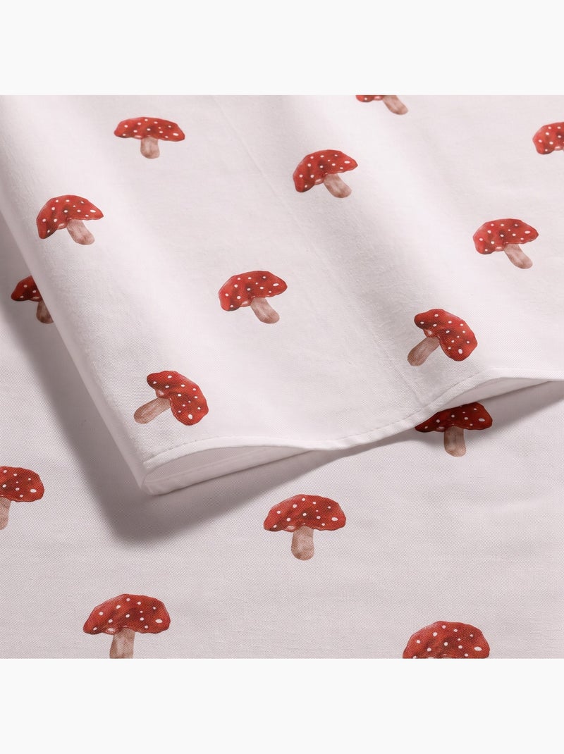Nappe de noël imperméable avec imprimé champignons - gamusi. Blanc - Kiabi